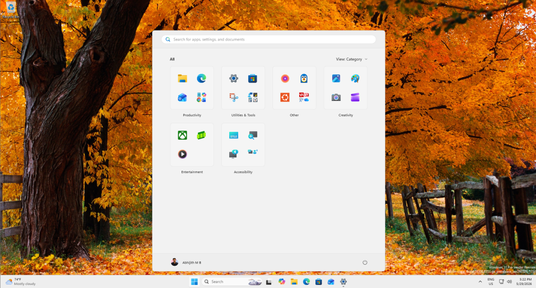 Win11 26H2正式更新！开始菜单任务栏大升级，一款处理器将被抛弃图12
