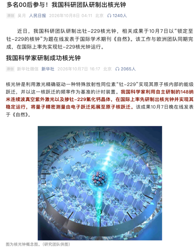 中国这台核光钟,为啥值得人类研究 50 年?图3