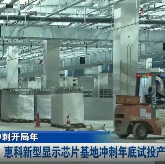 惠科百亿项目年底试投产